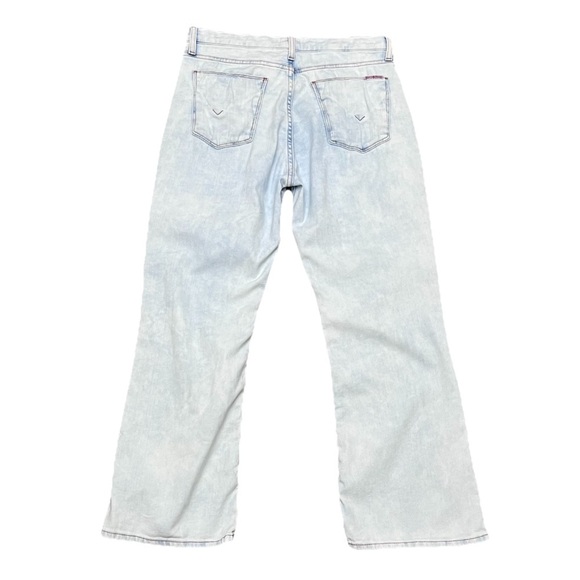 Hudson Blair High Rise Crop Bootcut Jeans Women’s 29 | Light Wash 31x26 Denim - Picture 3 of 7